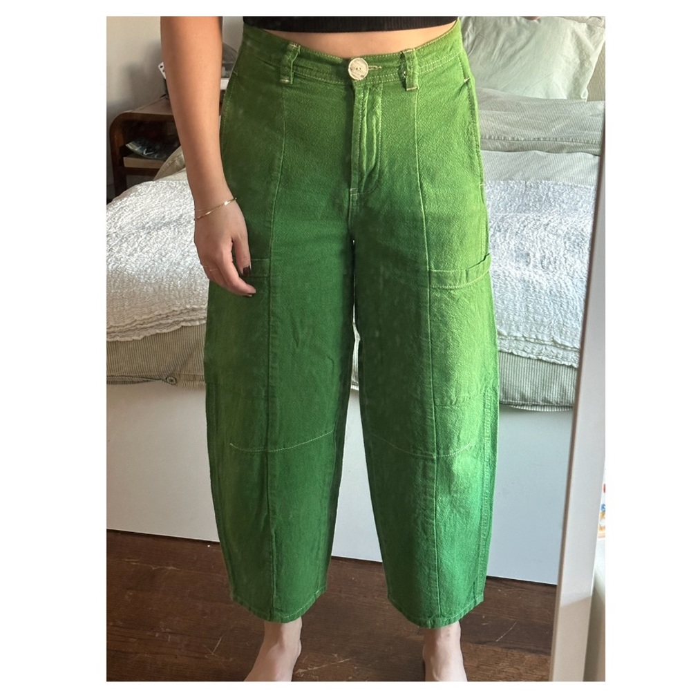 Whistles Green Utility Pants